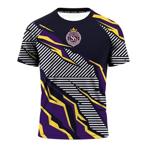 เสื้อยืดผู้ชายแขนสั้นผ้าถักแบบสปอร์ตแห้งเร็วเสื้อออกกำลังกายสำหรับใส่วิ่งกลางแจ้งในฤดูร้อน - Product Image 3