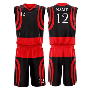Uniforme de basket-ball pour jeunes personnalisé de haute qualité en gros impression par transfert de chaleur maillot d'équipe vêtements de basket-ball - Product Image 1