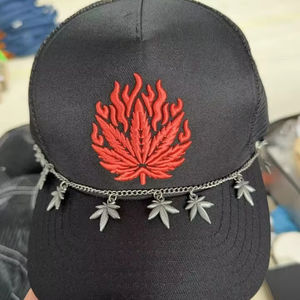 หมวกเบสบอล5แผงปักคอตตอนคุณภาพสูงผ้าซาตินหมวก100% 5แผงแบบปรับแต่งได้สำหรับ2025 - Product Image 4