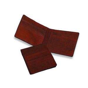 Custom Logo Unisex Eco-Friendly Fashion <b>Wallet</b> High Quality Genuine Leather Slim Bifold Open <b>Fold</b> Closure Short Length for Cash - Product Image 1