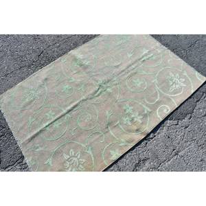 Alfombra clásica tradicional de lana verde Beige 9x12 Vintage turco Aubusson Patchwork diseño látex para decoraciones de sala de estar - Product Image 2