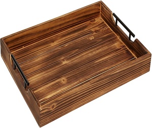 Wooden <b>Serving</b> Tray with coaster <b>set</b> Coffee Trays Party Tray Coaster <b>set</b> Coaster Food from f s international - Product Image 5