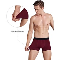 Sous-vêtements de sport pour hommes à séchage rapide, assortis aux couleurs, en modal respirant, tricotés, écologiques, antibactériens, boxers courts