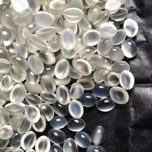 อัญมณี100% ทรงรีรูปวงรีพลอยมูนสโตนสีขาวธรรมชาติบำบัดแบบหลวมราคาโรงงานที่ดีที่สุดสำหรับเครื่องประดับ - Product Image 1