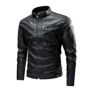 Veste en cuir grande taille de haute qualité pour hommes, vêtements d'extérieur coupe-vent, fermeture à glissière, vêtements de course automobile respirants - Product Image 3