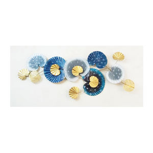 Fancy Multi Color Wall Hanging Art Decor India Hecho a mano Wall Hanging Leaf Metal Decorativo Gold Wall Art Decor para el hogar - Product Image 1