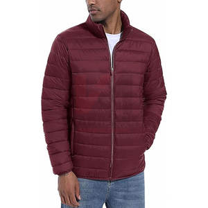 Chaqueta acolchada con aislamiento repelente al agua para hombre, abrigo de invierno ligero a prueba de viento, carcasa de nailon transpirable, puños elásticos con cremallera completa - Product Image 2