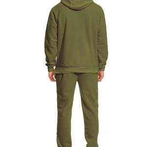 Survêtement athlétique 2 pièces décontracté pour homme, tenue pull à manches longues avec capuche, ensemble de survêtements de jogging d'hiver - Product Image 5