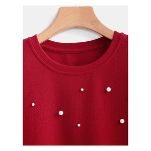 เสื้อสเวตเตอร์ผู้หญิงแบบสวมหัว ลำลอง ทรงหลวม แขนยาว ผ้าฟลีซ นุ่มสบาย อุ่น แฟชั่น เสื้อฮู้ดสำหรับฤดูหนาว ผ้าฝ้าย 100% ใส่ได้ทุกวัน - Product Image 4