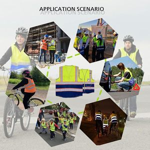 Chaleco de seguridad para mujeres y hombres Seguridad de alta visibilidad con bolsillo Cremallera frontal Cumple con el estándar ANSI/ISEA - Product Image 5