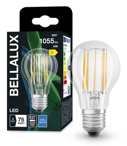Lampada LED standard in cristallo trasparente 7,5W 4000K 1055Lm (Bellalux 4058075592339) - Product Image 1