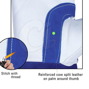 ถุงมือเชื่อม TIG คุณภาพสูง ผลิตจากหนังแท้ มีจำหน่าย - Product Image 4