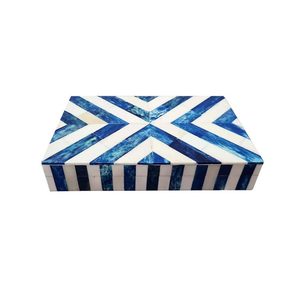 Customized Bone Inlay Resin Jewelry Box Handmade Decorative <b>Mother</b> of Pearl Storage Box for Jewelry and Collectibles - Product Image 1