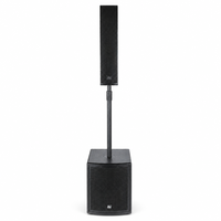 Système de sonorisation portable DBK L45 4x4 pouces avec caisson de basses actif de 15 pouces pour événements, fêtes, clubs et audio extérieur