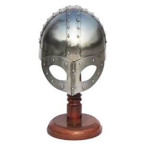 Casque de spectacle nordique en acier Viking Casque de costume d'armure médiévale - Product Image 4