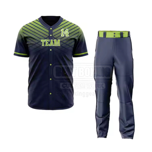 Nuevo uniforme de béisbol deportivo hecho a medida para hombres uniforme de béisbol deportivo de estilo único 2025 - Product Image 1