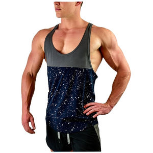 Gym <b>Vest</b> for <b>Men</b> Custom Sublimation <b>Men's</b> Tank Top for Workout Double Look Smart Look <b>Men</b> Sublimation Tank Tops OEM Service - Product Image 3