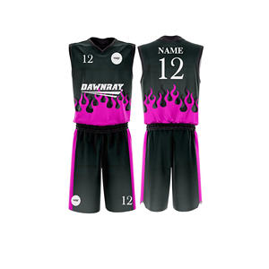 Conjunto de Uniforme de Baloncesto Personalizado, Jersey y Pantalones Cortos de Poliéster Transpirable de Secado Rápido, Ropa Deportiva para Hombres, Mujeres y Jóvenes - Product Image 4