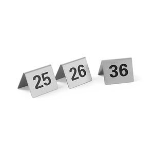 HENDI <b>Table</b> <b>Number</b> Plates Set of 25-36 50x35x(H)40mm <b>Place</b> <b>Cards</b> & <b>Table</b> <b>Numbers</b> - Product Image 1