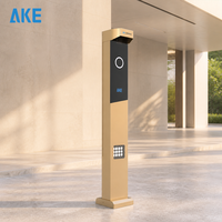 Système de stationnement intelligent sans ticket AKE SAC-A IP54 en alliage d'aluminium avec moteur DC sans balais, interphone vidéo 4G, écran LCD et vision nocturne pour contrôle d'accès