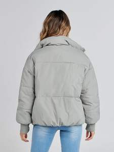 Chaqueta Acolchada Reversible Impermeable Ligera de Poliéster 100% con Diseño a Cuadros, Ecológica, Tallas Grandes para Mujer y Unisex - Product Image 5
