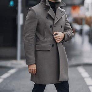 Abrigo largo de hombre de alta calidad de último diseño 2025, precio al por mayor de moda, venta en línea - Product Image 3