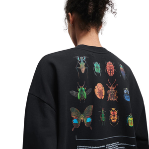 Sudadera de algodón 100% de invierno de alta calidad para mujer, estampado de pantalla frontal y trasera negra, cuello redondo, antibolitas, ajuste Regular a su logotipo - Product Image 3