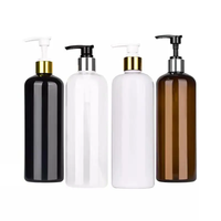 Fabricant vietnamien Pavico certifié ISO 9001, flacon pompe en plastique PET écologique de 500 ml pour gel douche, lotion, shampoing, vaporisateur