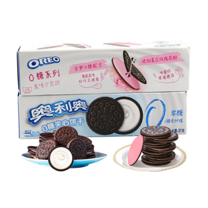 โอรีโอ คุกกี้คุณภาพสูง กรอบนุ่ม ไม่มีน้ำตาล รสครีมดอกกุหลาบ หวานอร่อย 95 กรัม ไม่มีน้ำตาลและไขมัน บรรจุในกล่อง - Product Image 3