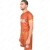 Maillots de costume de football en polyester 100% de couleur dégradée uniforme de football respirant léger avec maillot de football