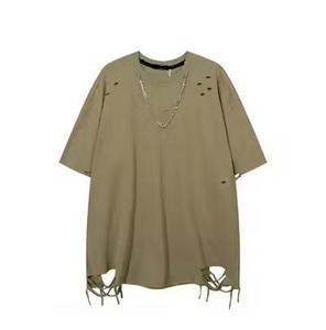 T-shirt pour homme Slim Fit | T-shirt à manches courtes 100% coton avec motif solide élégant - Product Image 2