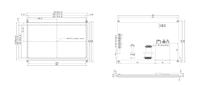 Raspberry Pi pantalla Módulo de pantalla táctil integrado 1024*600 Placa de controlador LCD Monitor de interfaz Usb pantalla de visualización Linux de 10,1 pulgadas