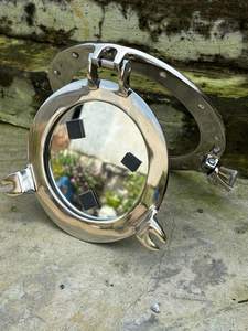 Handcrafted Nautical Chrome Finish Porthole <b>Mirror</b> For Home Office <b>Bathroom</b> Decor Aluminum Porthole <b>Mirror</b> Gift For Halloween - Product Image 2