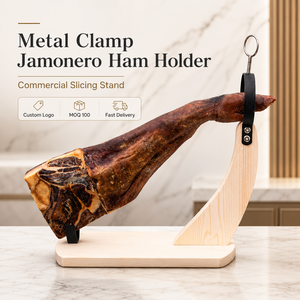 Soporte Metálico para Jamón, Jamonero, Soporte para Prosciutto para Corte Comercial, Logotipo Personalizado, MOQ100, Entrega Rápida - Product Image 1