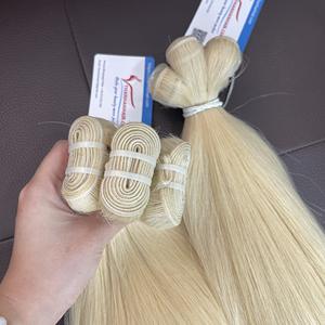 Cheveux vietnamiens colorés de luxe Trame de cheveux naturels droits Extensions de cheveux humains à double tirage au prix de gros - Product Image 5