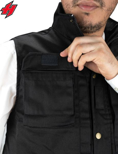 Venta al por mayor logotipo personalizado seguridad industrial construcción trabajo seguridad chaleco reflectante de alta visibilidad chaleco reflector con bolsillos - Product Image 5