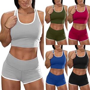 Pantalones cortos de Yoga para mujer, Sujetador deportivo, traje de gimnasio, secado rápido, transpirable - Product Image 6