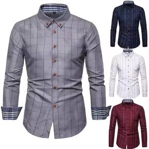 Camisas de vestir personalizadas Formal con logotipo Blanco Trabajo Camisa formal de lujo para hombres Ropa de trabajo de negocios de manga larga para hombres Camisa - Product Image 5