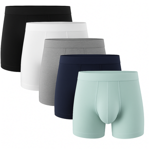 Prêt à Expédier Boxers Pour Hommes Haute Qualité Forme Européenne Hommes S Vêtements 94% Modal 6% Spandex Tailles Personnalisées Photo De Sous-Vêtements Homme - Product Image 4