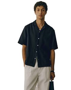 Camisas de manga corta de mezcla de algodón con textura cómoda para hombre de marca personalizada de calidad superior de corte regular - Product Image 2