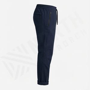 Pantalones Casuales de Lona para Hombre, Corte Recto, Color Sólido, Cintura Alta, Impermeables, MOQ Bajo, Diseño Personalizado al por Mayor, Pedido al por Mayor de Fábrica - Product Image 3