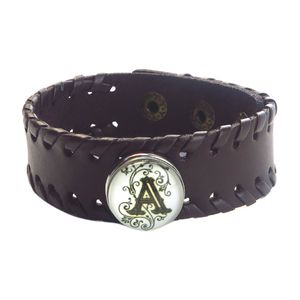 โลโก้ที่กําหนดเองปุ่ม Snap เครื่องประดับสร้อยข้อมือหนังปรับได้ - Product Image 3