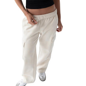 กางเกงจ็อกเกอร์ลำลองผู้หญิง ทรงหลวม ยืดหยุ่น กางเกงเลานจ์ มีกระเป๋าอเนกประสงค์ สไตล์ลำลอง แอธเลเชอร์ แอคทีฟแวร์ รับผลิตตามแบบ - Product Image 3