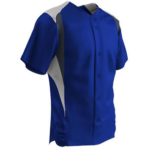 Maillot de baseball pour hommes, chemises unies à boutons, à manches courtes, uniforme hip hop actif pour les sports d'équipe, uniforme de baseball/softball - Product Image 5