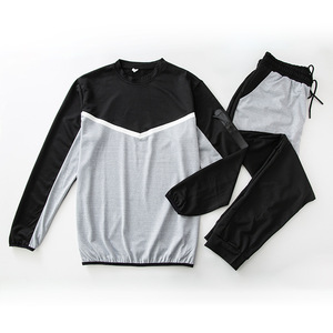 Traje de chándal con logotipo impreso personalizable para hombre Conjunto de dos piezas con capucha y pantalones de algodón 100% para invierno - Product Image 3