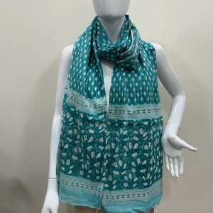 Pañuelo Étnico de Verano de Algodón Mulmul para Mujer, Elegante Dupatta Estampado, Dupatta Decorativa, Cubre Hombros, Dupatta de Algodón Estampado Mulmul - Product Image 2