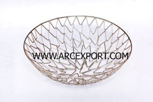 Silver Metal Designing Food and Soup Bowl Stylish <b>Table</b> Ware Large Luxury Design Aluminium Bowls Round Leaf Decoration Bowls - Product Image 2