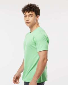 Couleur bruyère menthe tri mélange t-shirt bruyère sérigraphié prix de gros t-shirt T-shirts personnalisés imprimés et brodés - Product Image 1