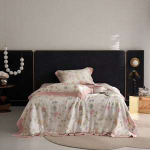 Vải Tự Nhiên 60S Tencel Bộ Đồ Giường Tấm Đặt Khăn Trải Giường In Tencel Bộ Đồ Giường Bộ Tencel Tấm Ga Trải Giường Bộ - Product Image 4