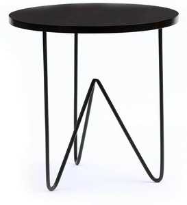 Table d'appoint moderne à dessus rond pieds abstraits en fer pour salon chambre café assemblé meubles de maison pour appartement utilisation à l'hôpital - Product Image 3